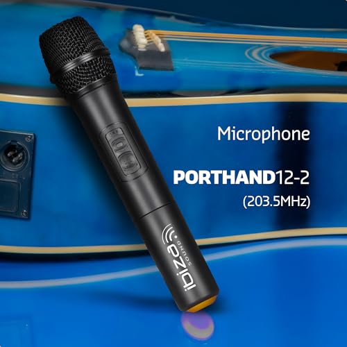 Ibiza - VHF Wireless Hand Microphone 203.5MHz for PORT12VHF-BT & PORT15VHF-BT