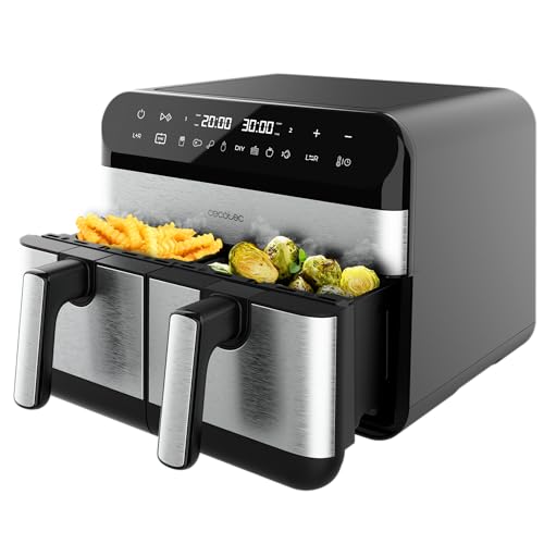 Cecotec - 9L Digital Air Fryer with Dual Temperature, 7 Cooking Programs, 2800W