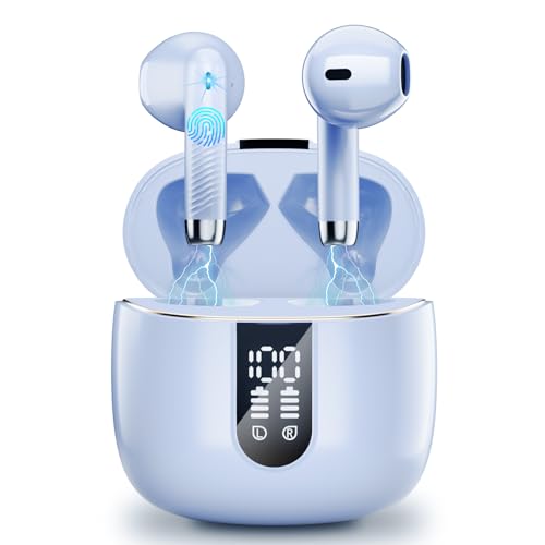 Wasart - Bluetooth 5.4 Wireless Earbuds with 40H Playtime & LED Display