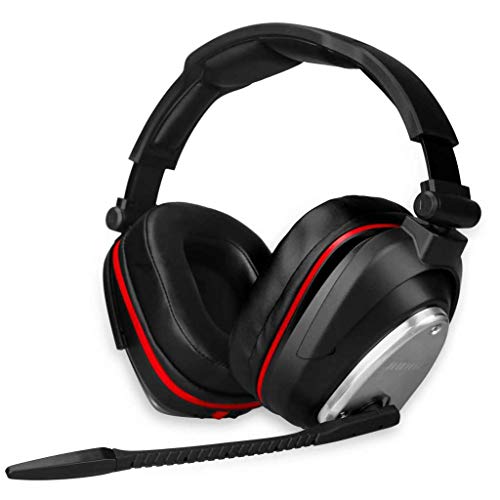 Huhd - 2.4GHz Wireless Headset with HD Audio, Noise Reduction & 7.1 Surround Sound for Xbox, PS4, PC, MAC