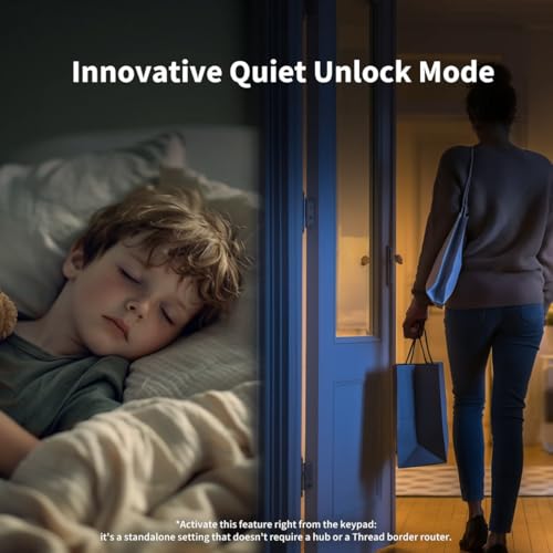 Aqara - Smart Lock U200 EL-D02D, Silver, Keyless Entry, Multiple Unlocking Methods