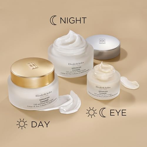 Elizabeth Arden Advanced Ceramide Lift and Firm Face Cream, Hydrating Moisturizer for Night, Infused with Peptides, 1.7 Oz - Medaid International