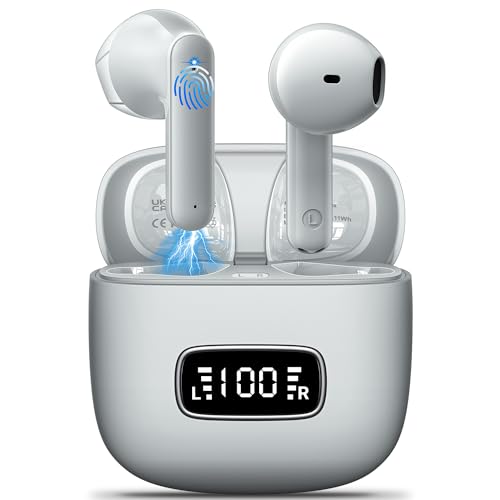 Godyse - Bluetooth 5.3 Wireless Earbuds with 4 Mic HD Calling & 42H Playtime