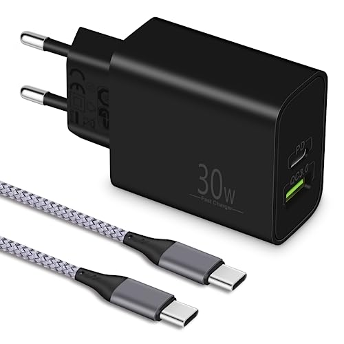 MatauMahi - 30W USB-C Charger With 2M Type C Cable, Quick PD Adapter
