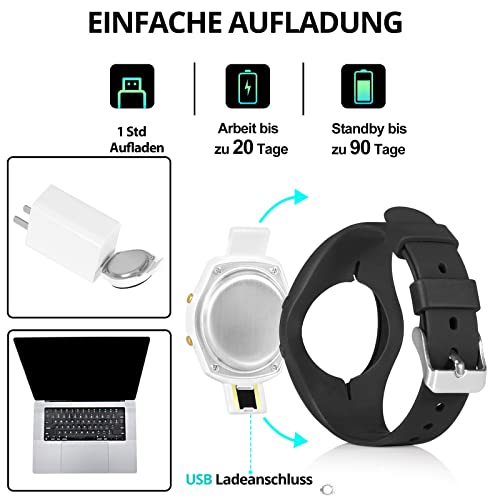 Lebexy - Simple Pedometer Watch for Fitness Tracking, No Bluetooth/App Needed