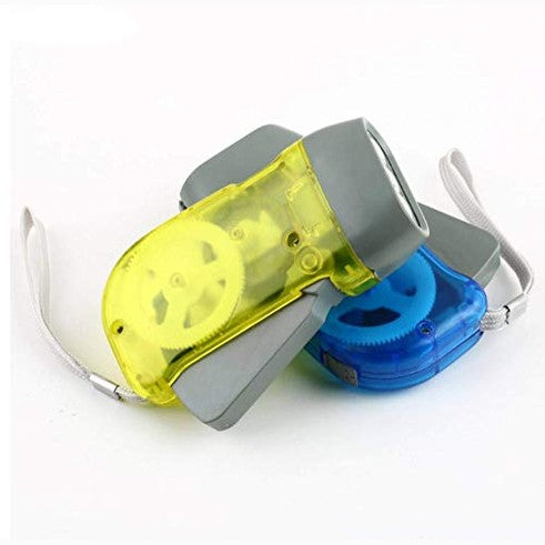 Aryshaa - Hand Pressing Flash Light, Eco-Friendly, No Batteries Needed, Assorted Colors