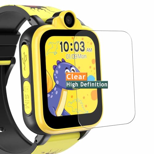 Vaxson - 3-Pack TPU Screen Protectors for IOWODO XT23 XA16 KIDS Smartwatch, Transparent, Scratch-Resistant, Easy Installation