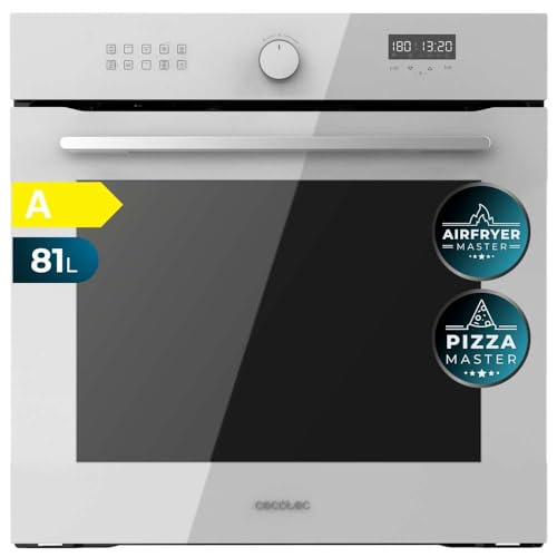 Cecotec - Bolero Hexa AF316000 Glass White, 3400W, 81L, 11 Functions, Airfryer Master