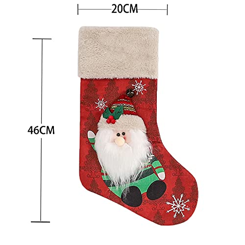 Personalised Christmas Stockings Custom Name Stockings 3D Fluff Christmas Socks - Medaid International