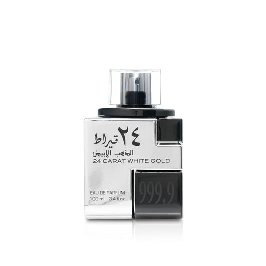 Lattafa 24 Carat White Gold for Men - 3.4 oz EDP Spray - Medaid International