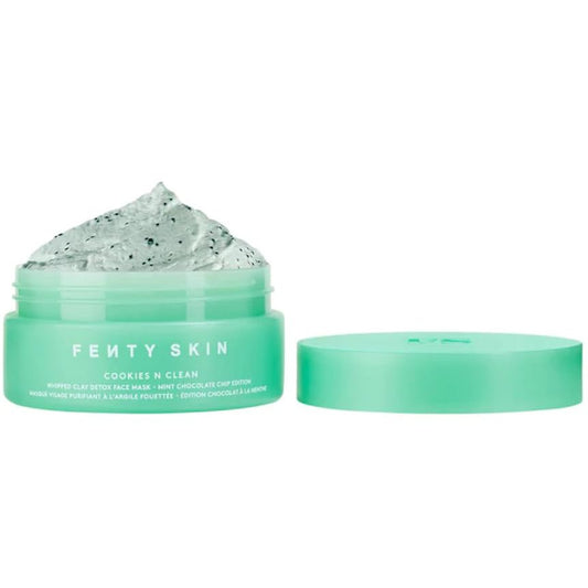 fenty-skin-cookies-n-clean-whipped-clay-pore-detox-face-mask-with-salicylic-acid-charcoal-75-ml - Medaid