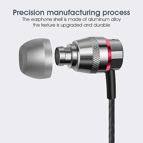 AMZ - In-Ear Headphones with High Sensitivity Mic, Noise Isolating, Hi-Fi Stereo Sound