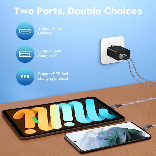 MatauMahi - 30W USB-C Charger With 2M Type C Cable, Quick PD Adapter
