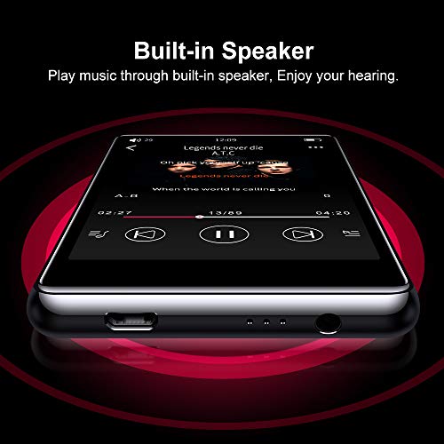 Tengsen - Bluetooth 5.0 MP3 Player with 4.0" Touchscreen, 16GB Storage, FM Radio