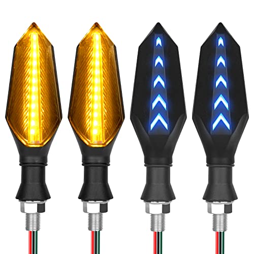 Uraqt - Waterproof 12V LED Turn Signals, 4 Universal Flashing Indicators