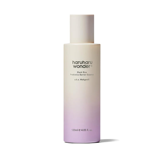 haruharu Wonder Black Rice Probiotics Barrier Essence, Skin Flooding & Layering, Strengthens Skin Barrier, Moisturizes, Glowy Radiant Skin, Ceramide & Panthenol, Holiday Stocking Stuffer, 4.05 fl.oz - Medaid International