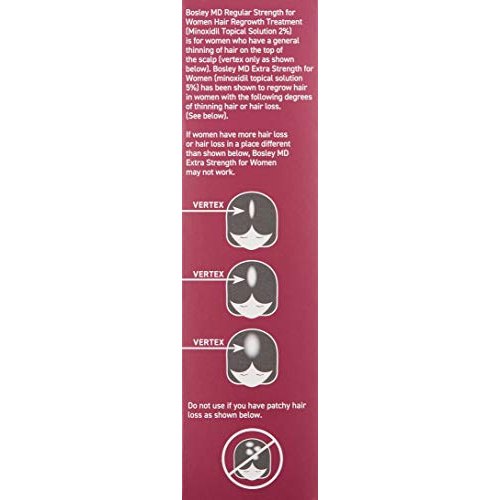 BosleyMD Hair Regrowth Treatment Regular Strength By for Women - 2 X 2 Oz Treatment, 2count - Medaid International