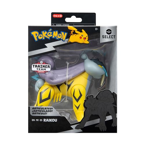 Brand Pokemon - Raikou 6" Super-Articulated Figure, Authentic Select Series Details
