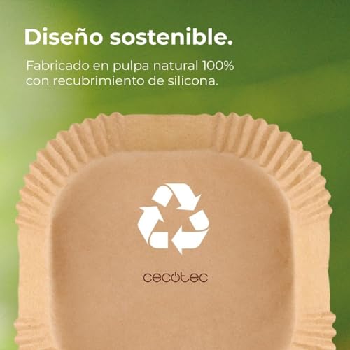 Cecotec - Oil-Free Air Fryer Paper Pack, 150 Pieces, Safe & Sustainable