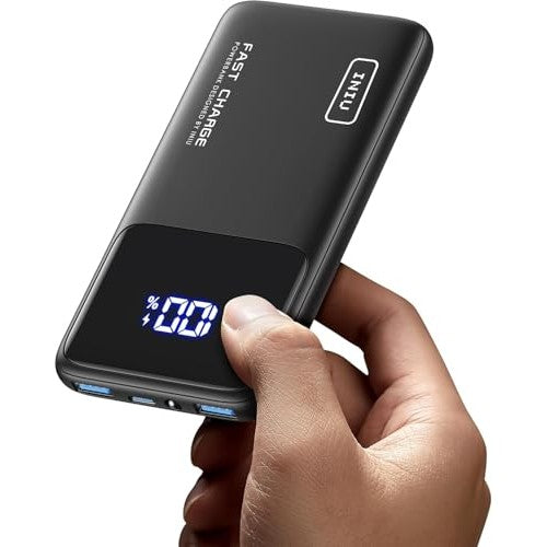INIU - Slim 10000mAh Fast Charging Power Bank with USB C, 22.5W PD3.0