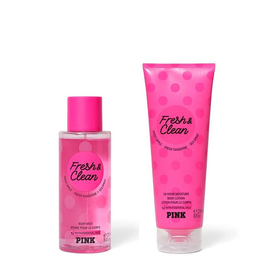 Victoria's Secret Pink Fresh & Clean Mist & Lotion Set - Medaid International