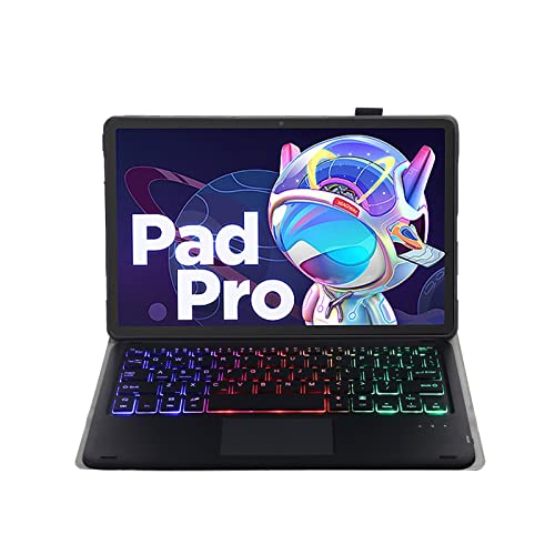 Lenovo - Soft TPU Keyboard Case With Detachable Backlit Bluetooth Keyboard