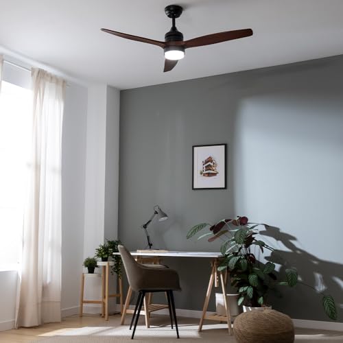 Cecotec - Ceiling Fan with EnergySilence Aero Light, 40W, Remote Control, 6 Speeds