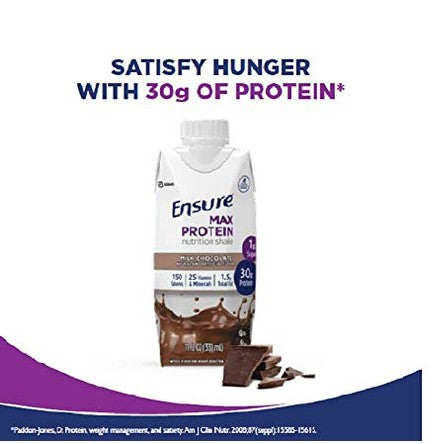Ensure, Max Chocolate, 11 Ounce, 4 Count - Medaid International