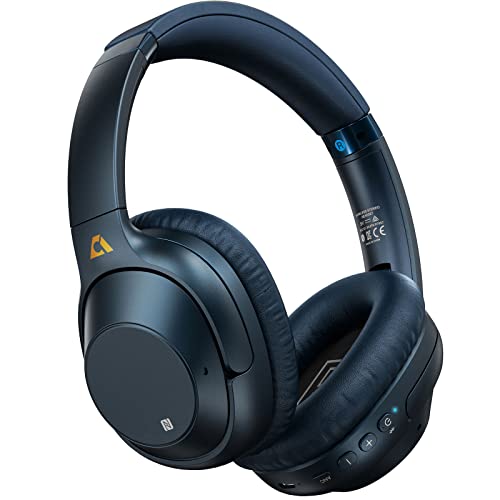 Ankbit - Hybrid Noise-Canceling Over-Ear Bluetooth Headphones With HD Mic