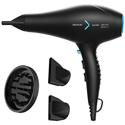 Cecotec - Ionic Hair Dryer 2600W with Real Ion, 2 Nozzles & Diffuser
