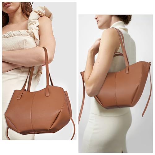 Juoxeepy - Stylish PU Leather Work Handbag with Magnetic Closure & Shoulder Strap
