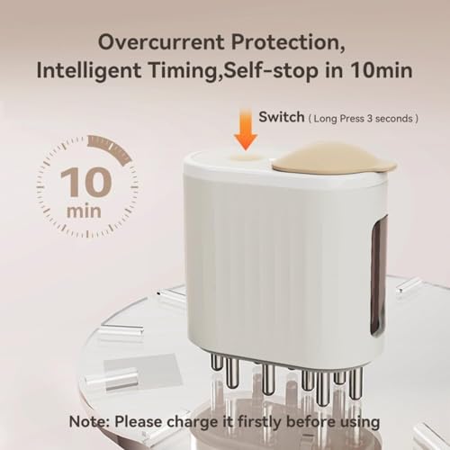 Lzetguya - Electric Hair Oil Applicator for Growth, 2-in-1 Oiling Tool, Easy to Use