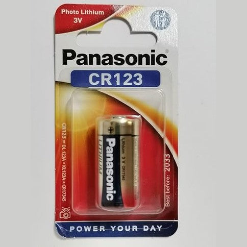Panasonic CR-123AL/2BP - 3V 1400mAh Li-Ion Battery, 12M Warranty