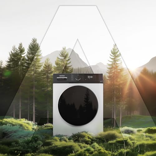 Cecotec - 8 kg Inverter Washing Machine, 1400 RPM, Steam Function, 15 Programs