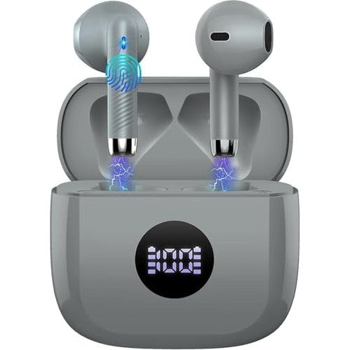 Jxrev - Wireless Earbuds with Bluetooth 5.4, IP7 Waterproof, 40H Playtime