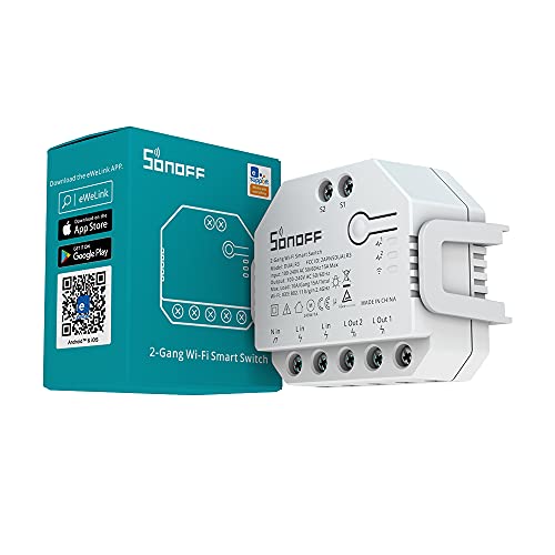 Sonoff - Dual WiFi Smart Switch with Two-Way Power Metering & Remote Control