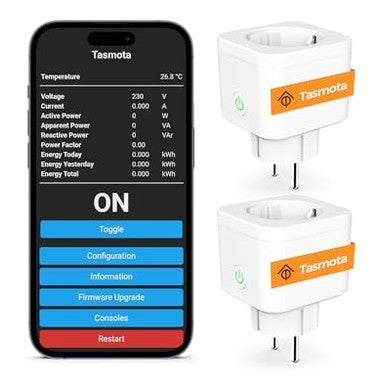 Refoss - Tasmota Smart Plug with Power Meter, 16A WiFi Socket, Google Home Compatible