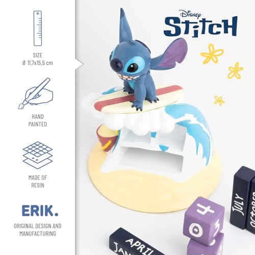 Grupo Erik - Disney Stitch Perpetual Desk Calendar, Ideal Home Office Accessory