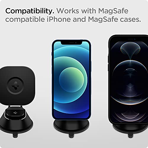 Spigen - Fast Wireless Car Charger Mount for MagSafe, Compatible with iPhone 17-12