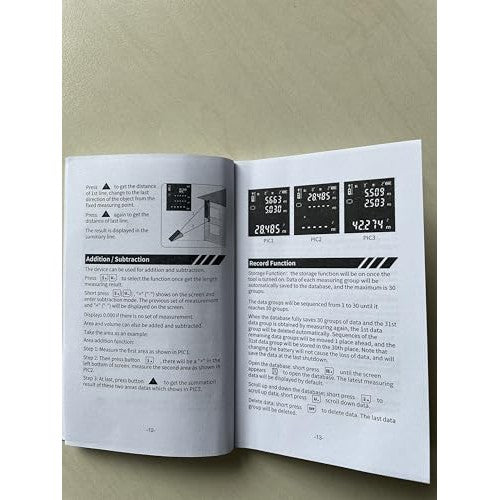 Huepar 330FT Green Laser Measuring Tool with Angle Sensor, ±1/16in (±1.5MM) Accuracy, Rechargeable Digital Laser Room Measuring Device, Laser Distance Measurement, Gifts for Men, Fathers Day Birthday - Medaid International