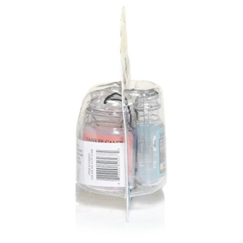 Yankee Candle Hanging Car Jar® Ultimate 3-Pack Air Fresheners Neutralizes Odors Up to 30 Days Includes: Beach Walk Pink Sands and Sun and Sand (Pack of 3) - Medaid International