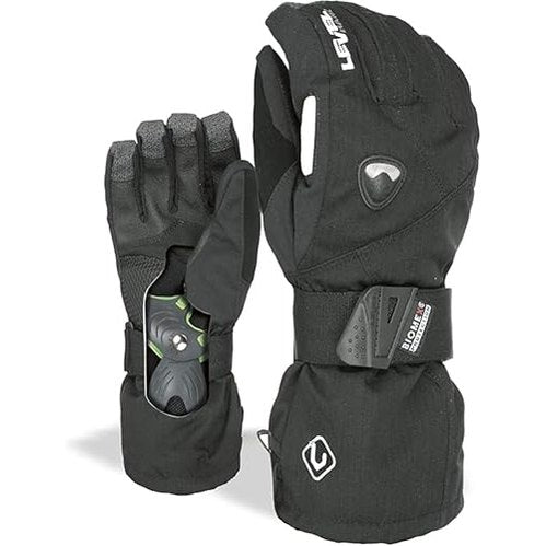 Level - Fly Snowboard Gloves with Wrist Guards, Waterproof, Breathable, Impact Protection