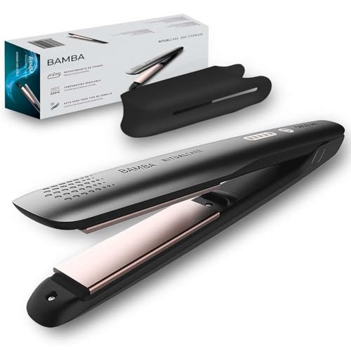 Cecotec - 890 Titanium Hair Straightener with 3D Floating Plates, Temp Control