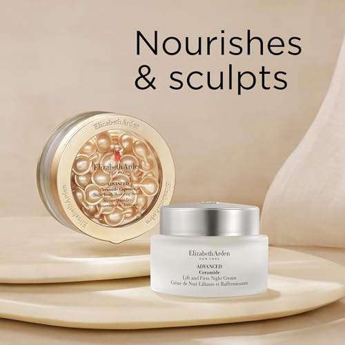 Elizabeth Arden Advanced Ceramide Lift and Firm Face Cream, Hydrating Moisturizer for Night, Infused with Peptides, 1.7 Oz - Medaid International