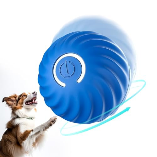 Pakesi - Interactive Dog Toy, Durable Bouncing Ball, USB Rechargeable, Fun for Small & Medium Dogs