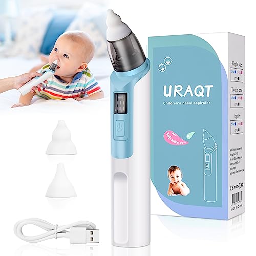 Uraqt - Electric Baby Nasal Aspirator with 6 Suction Levels & 2 Sizes
