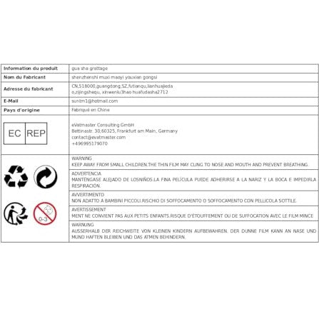 Amagogo Wooden Gua Sha Tools Double Row Manual Massage Tool with Acupressure Massage Points Wood Therapy Massage Tools Handheld Guasha Scraping Stick for Household SPA Salon Body Legs Back Shoulder - Medaid International