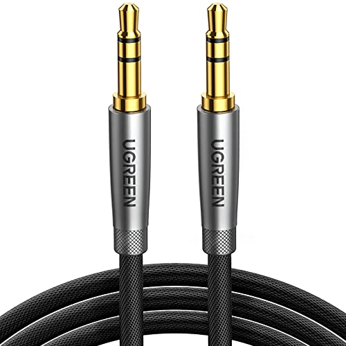 UGREEN - 3.5mm Nylon Braided Audio Cable, Male to Male, Hi-Fi Stereo Sound, 3FT