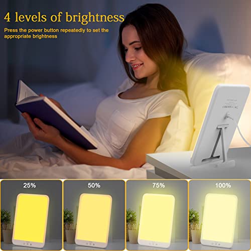 Lobertingu - 10000 Lux Light Therapy Lamp with Adjustable Brightness & Timer