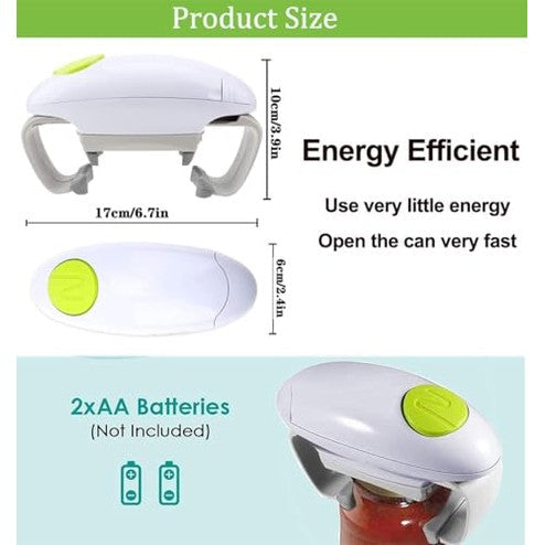 Gayayas - Electric Can Opener with One Touch Switch, Handsfree & Safe Design